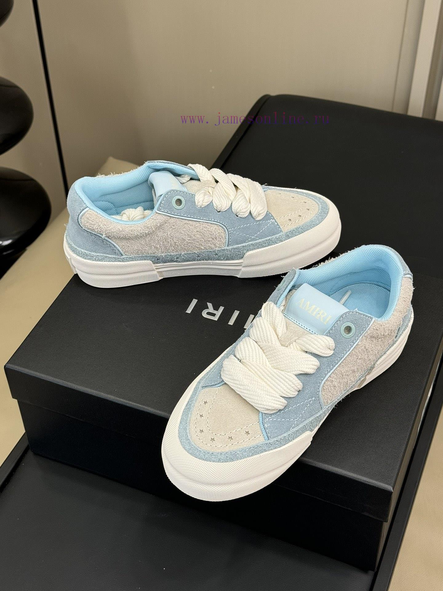 Amiri Fw24 New Arrival~Amiri 24 Autumn/Winter Sunset Skate Couple's Star Shoes Are So Beautiful d2a37gal - Image 7