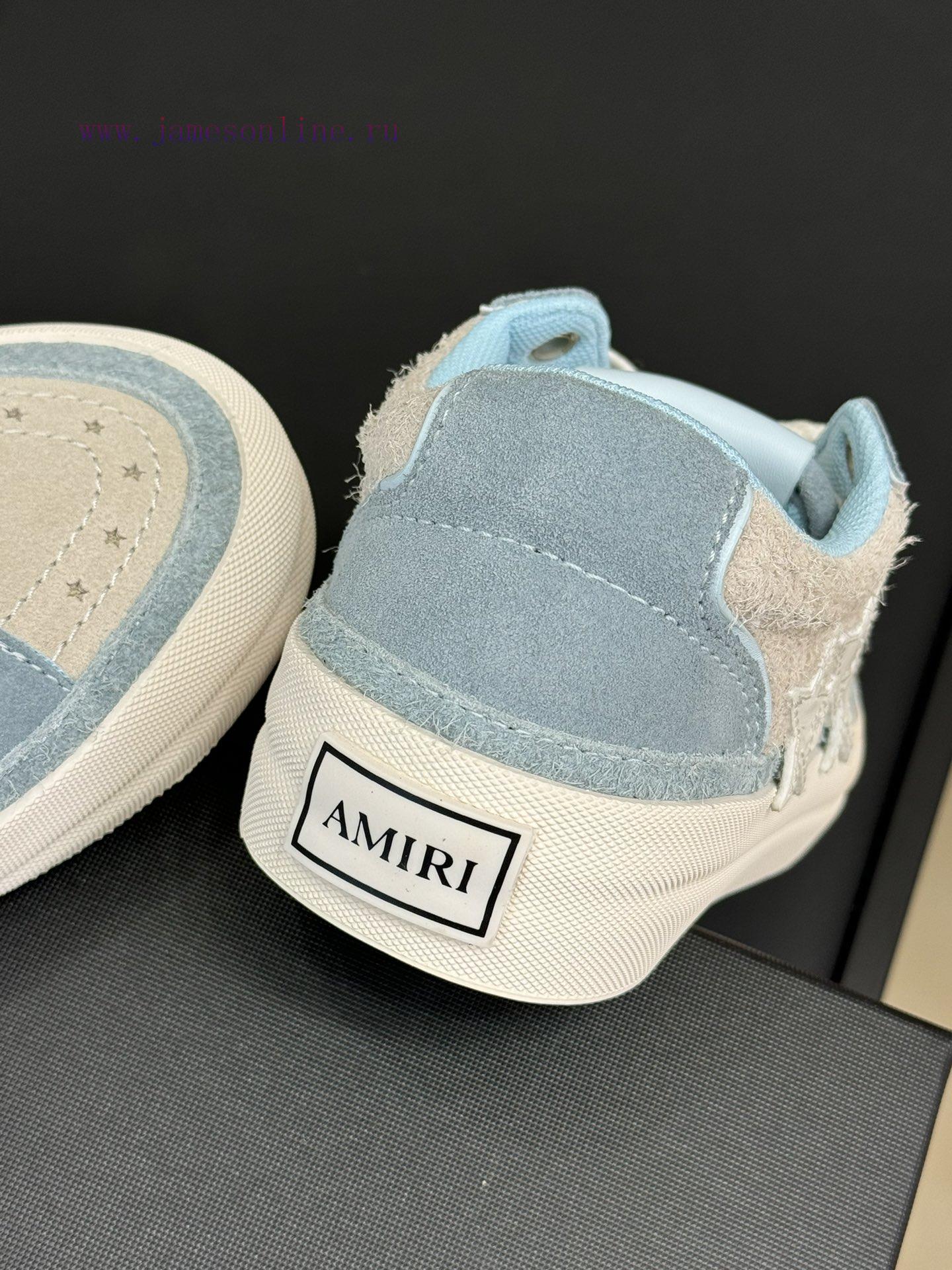 Amiri Fw24 New Arrival~Amiri 24 Autumn/Winter Sunset Skate Couple's Star Shoes Are So Beautiful d2a37gal - Image 9