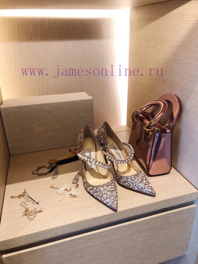Top Qualityjimmy Choo Ss24 New Arrival~JC Classic Series | Pearl Diamond Chain Pointed High Hee lvuj2nn6 - Image 3