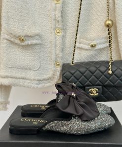 Chanel | Chanel 24P New ProductBig Bow Double C Half Drag SeriesSuper Immortal Big Bow Slippers vg87agem