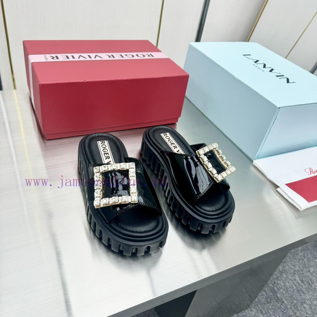 𝐑𝐨𝐠𝐞𝐫𝐕𝐢𝐯𝐢 * 2024 Spring/Summer New RV Women's Shoes Viv 'Go Stick Metal Buckle Leather Muller S mtb9nqzw - Image 3