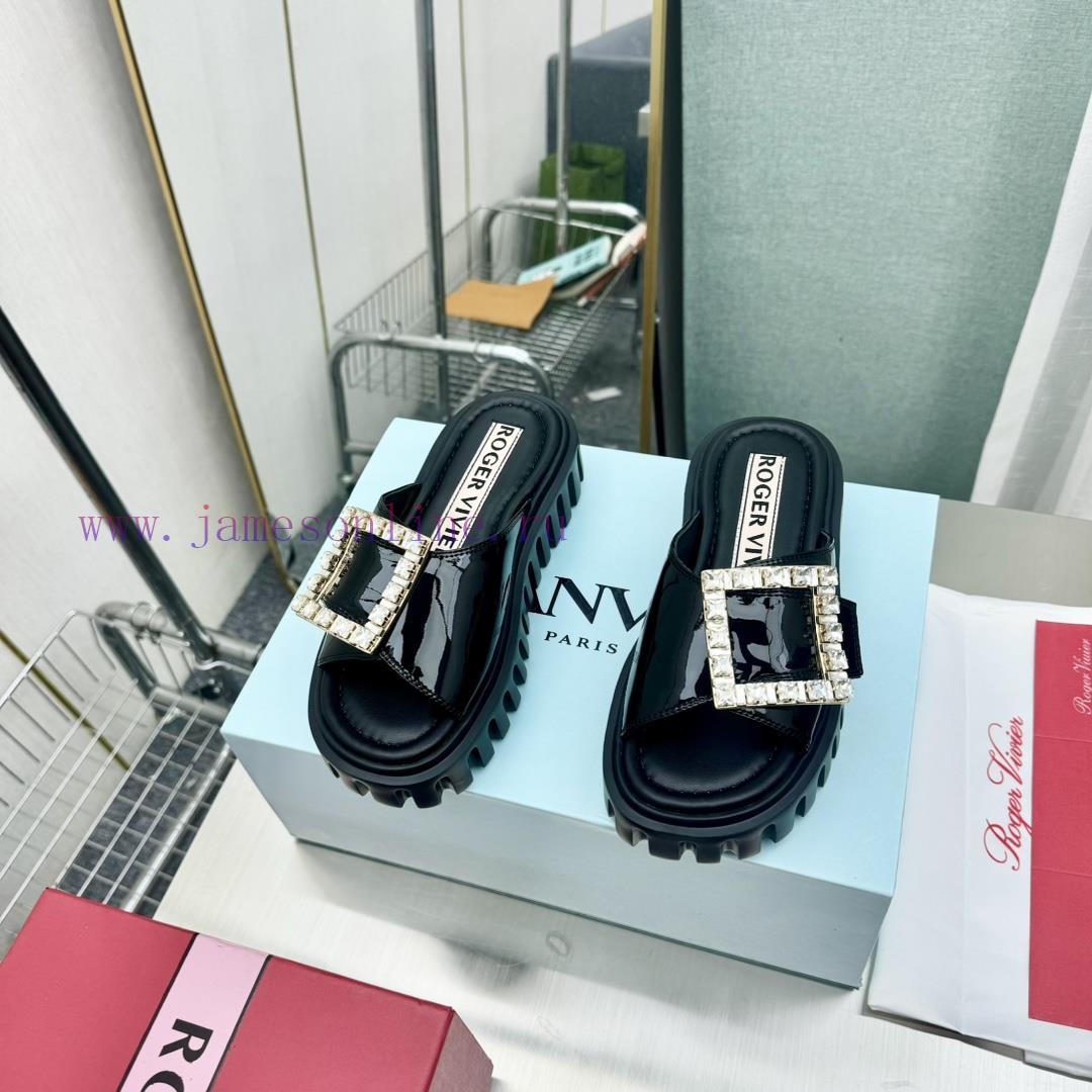 𝐑𝐨𝐠𝐞𝐫𝐕𝐢𝐯𝐢 * 2024 Spring/Summer New RV Women's Shoes Viv 'Go Stick Metal Buckle Leather Muller S mtb9nqzw - Image 4