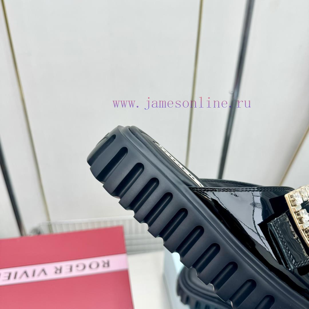 𝐑𝐨𝐠𝐞𝐫𝐕𝐢𝐯𝐢 * 2024 Spring/Summer New RV Women's Shoes Viv 'Go Stick Metal Buckle Leather Muller S mtb9nqzw - Image 11