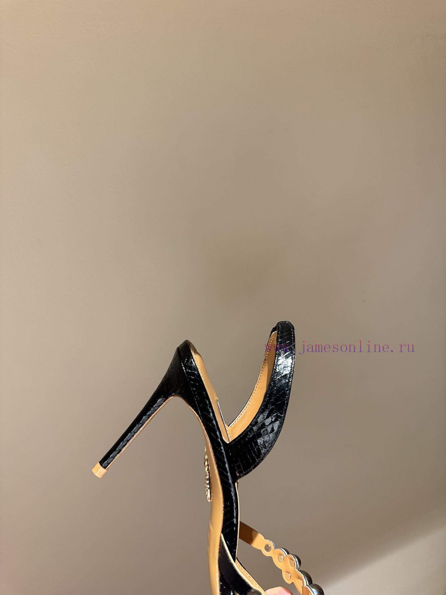 The MostAQUAZURA Big Pineapple Pearl Decorative High Heels2024 Spring/summer Rhinestone Decorat l2o0s17r - Image 17