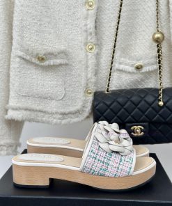 Chanel | Chanel 24P Spring/Summer New ProductsThick Bottom Mountain Camellia Slippers SeriesThi wq9vi8j4