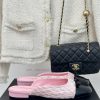 Chanel | Chanel 24P New ProductDouble C Bow Color Blocked Half SlippersThe Shoe Upper Is Made O osv7kzw4