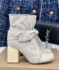 New Autumn And Winter Products From Niche Brand Lemaire 24SRetro Bow Thick Heel BootsMinimalist f4kw8wz7