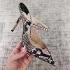Jimmy Choo's New Snake Patterned Sandals Classic High HeelsJimmv's New Sandals Are Super Shiny xw329g72