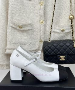 Chanel | Chanel 24P Autumn/Winter New Product ShowMary Jane Shoes With Thick Heels In A Single pcfddzh8