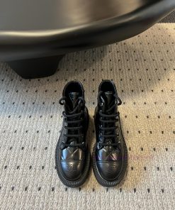 Chanel 24/Chanel Autumn Winter Diamond Grid Thick Soled Short BootsIt Is Truly A Representative oxe8lalo