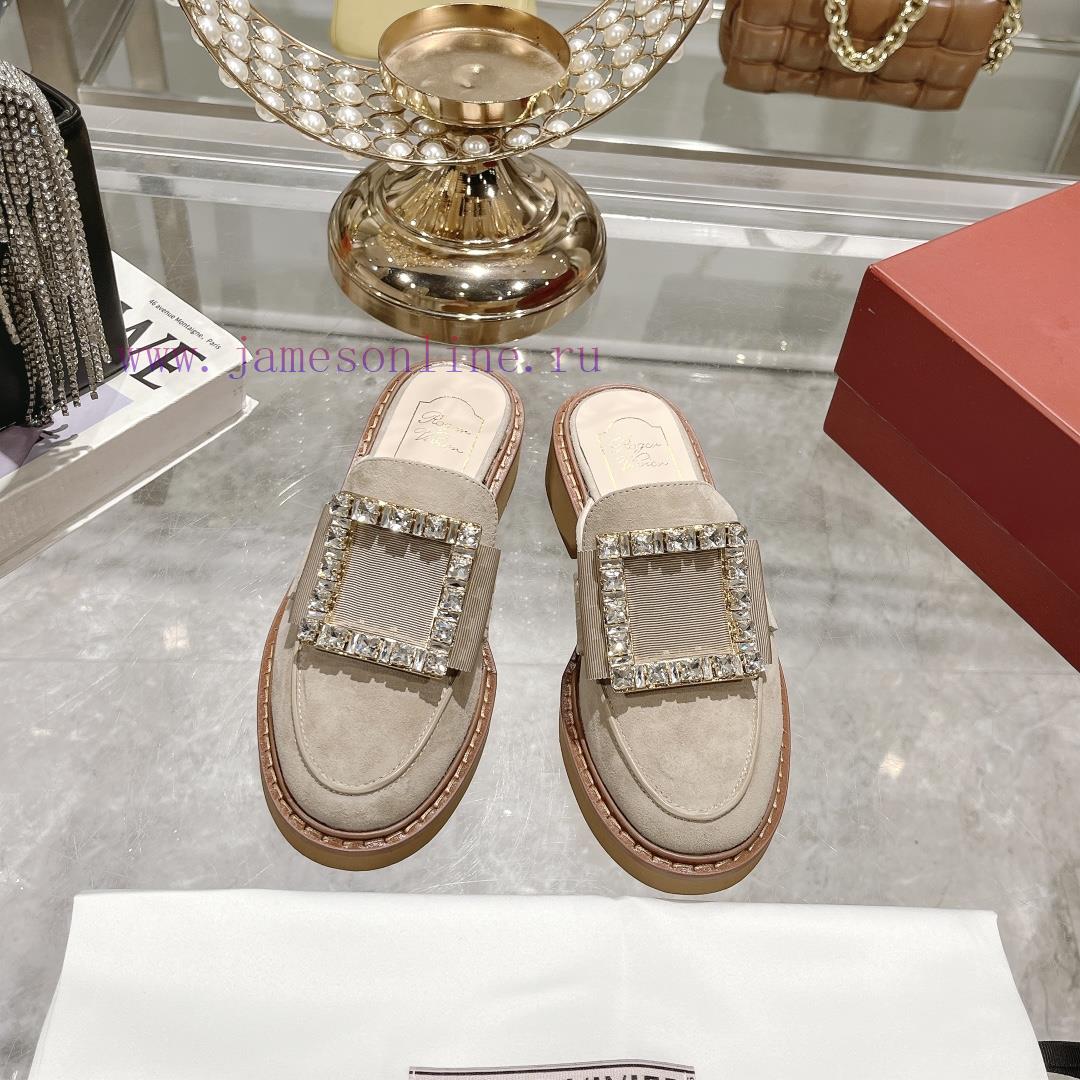 Roger Vivier's 24 Year Old Classic Copper And Diamond Buckle Slippers▫️ Purchase The Original V q16odiz2
