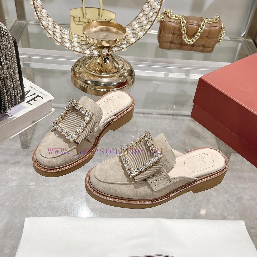 Roger Vivier's 24 Year Old Classic Copper And Diamond Buckle Slippers▫️ Purchase The Original V q16odiz2 - Image 4