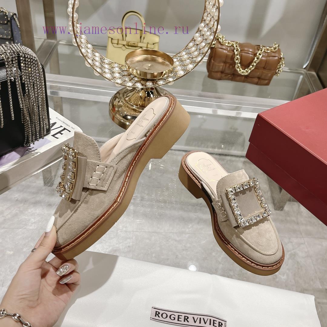 Roger Vivier's 24 Year Old Classic Copper And Diamond Buckle Slippers▫️ Purchase The Original V q16odiz2 - Image 5