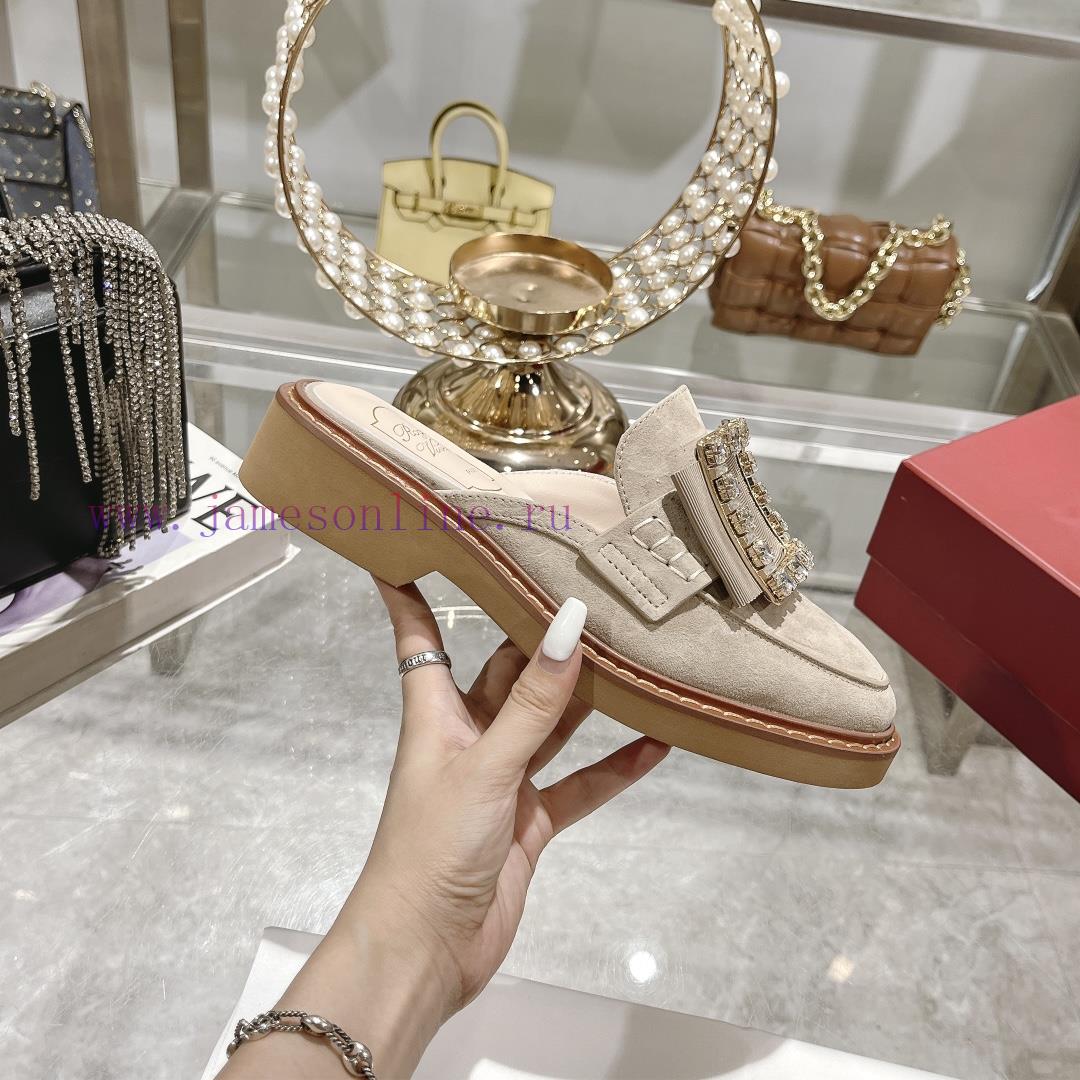 Roger Vivier's 24 Year Old Classic Copper And Diamond Buckle Slippers▫️ Purchase The Original V q16odiz2 - Image 6