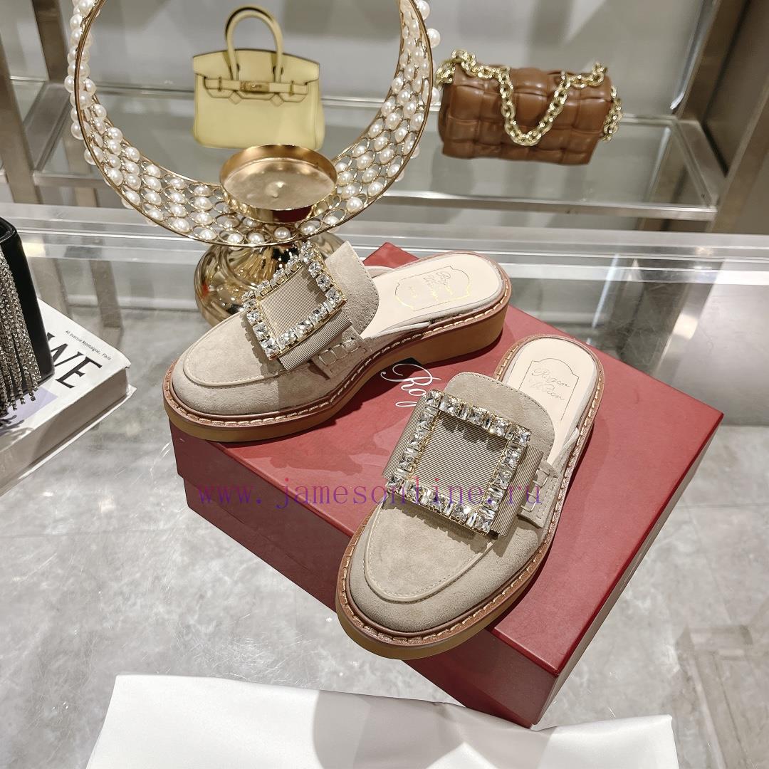 Roger Vivier's 24 Year Old Classic Copper And Diamond Buckle Slippers▫️ Purchase The Original V q16odiz2 - Image 7