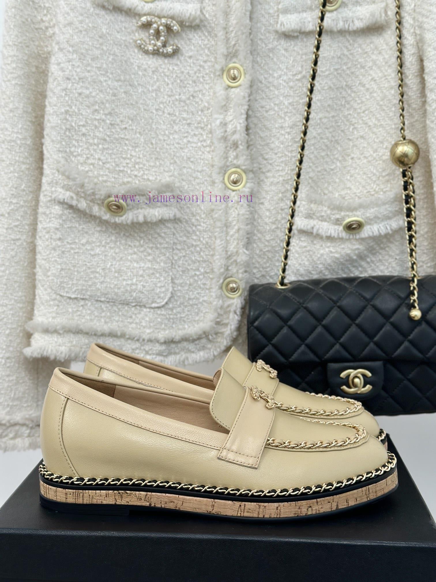 Chanel | Chanel Classic Wood Grain BottomDouble C-chain LoafersLe Fu Shoe Enthusiasts Must Not zajkxf10