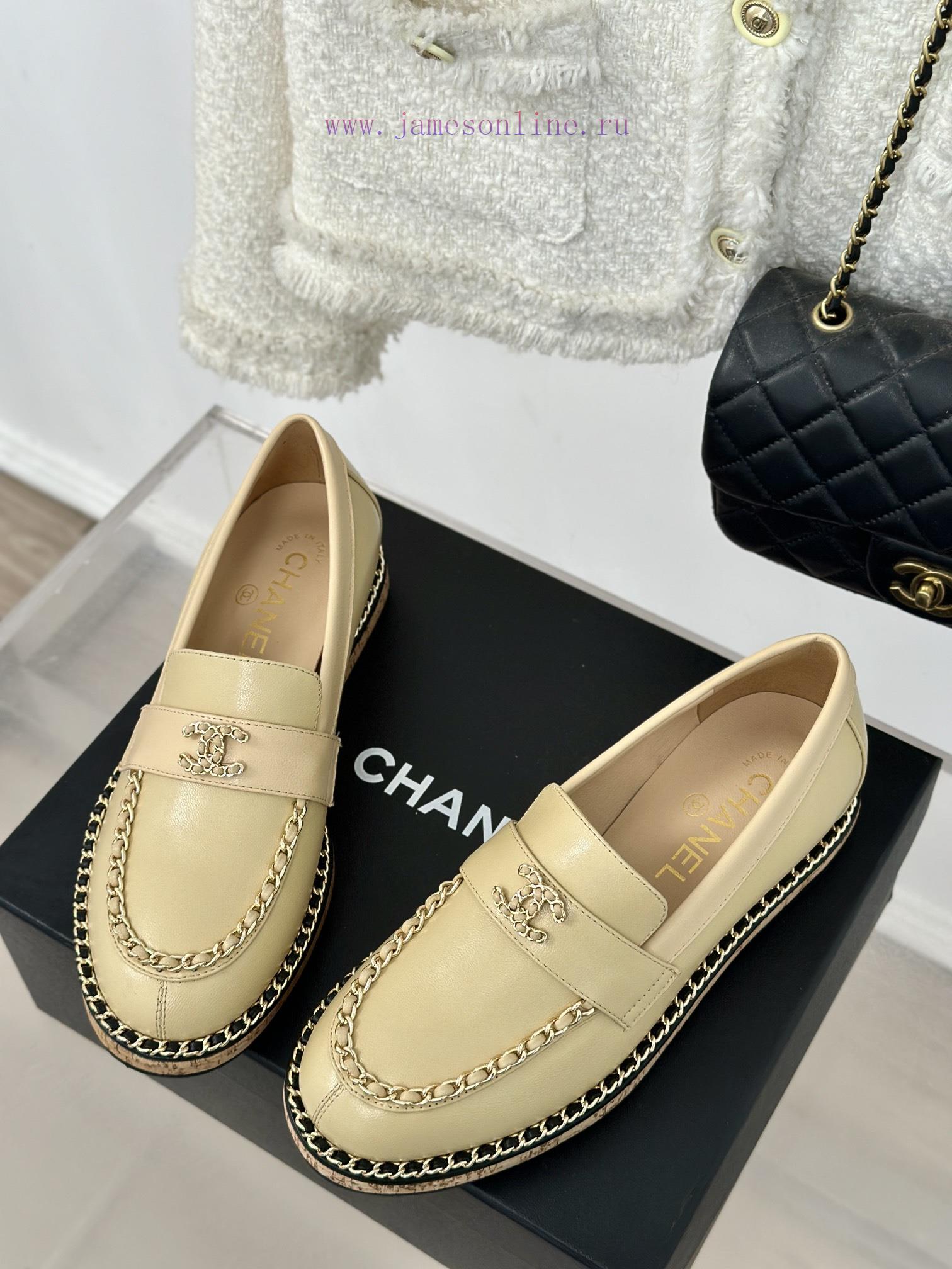 Chanel | Chanel Classic Wood Grain BottomDouble C-chain LoafersLe Fu Shoe Enthusiasts Must Not zajkxf10 - Image 3