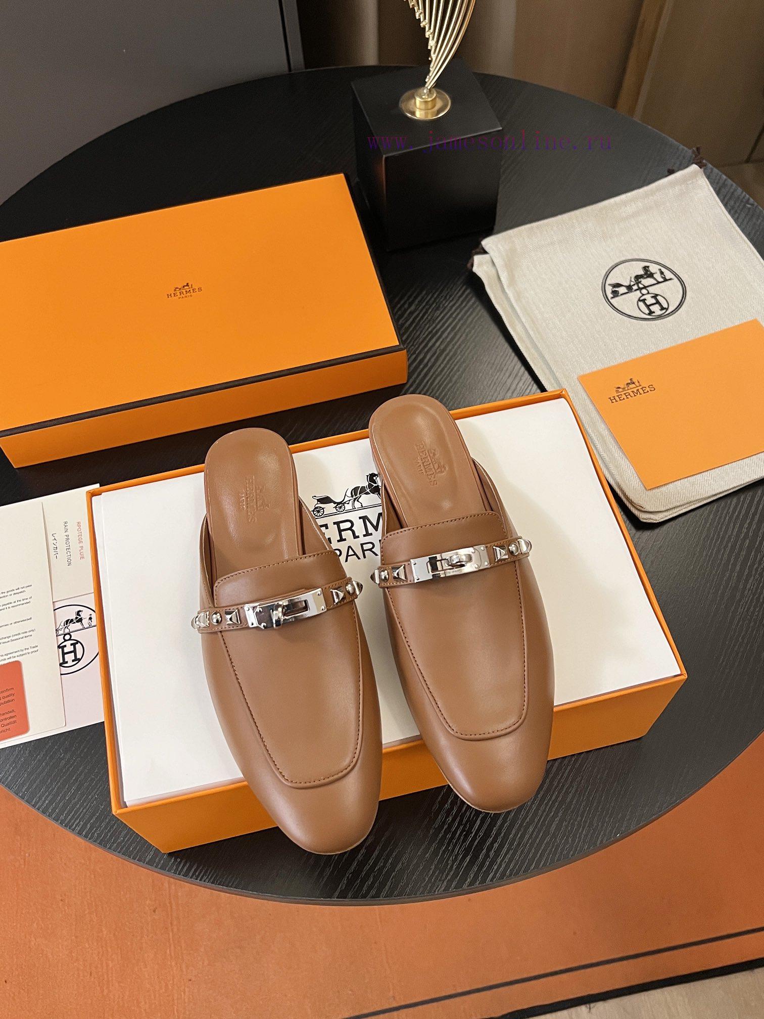 Hermes Classic Kelly Muller Half Drag With A Custom-made Calf Leather Upper And Sheepskin Insol jltxjf6s - Image 3
