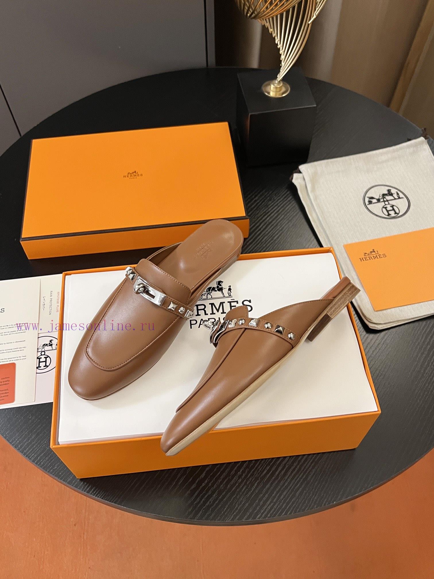 Hermes Classic Kelly Muller Half Drag With A Custom-made Calf Leather Upper And Sheepskin Insol jltxjf6s - Image 4