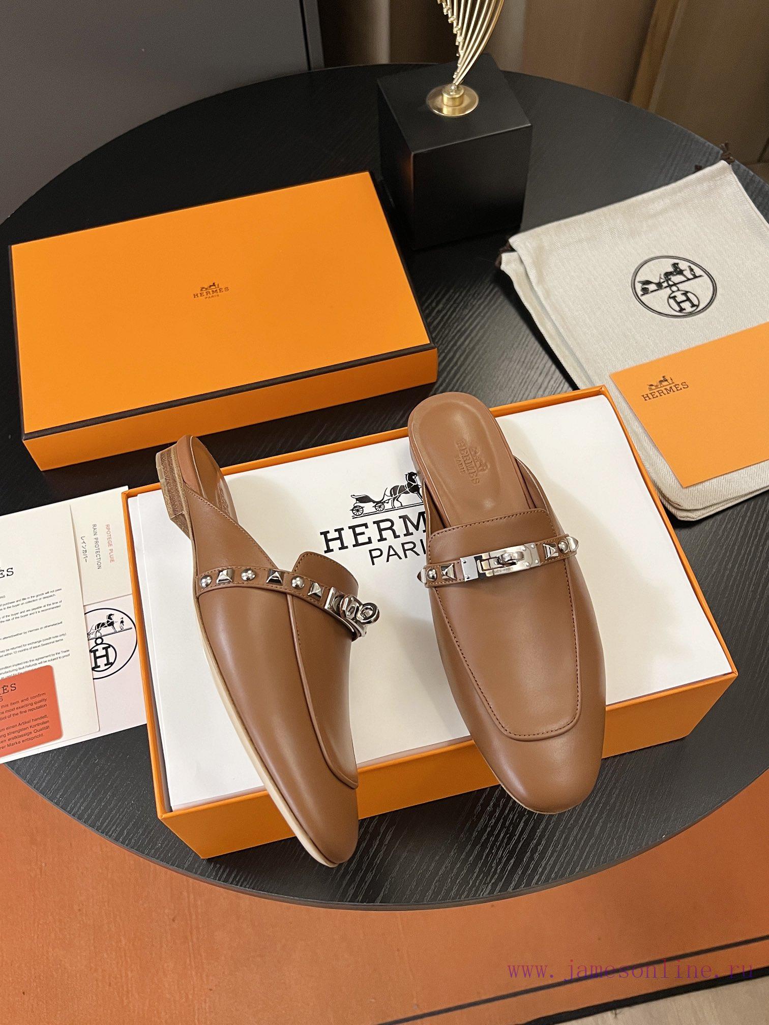 Hermes Classic Kelly Muller Half Drag With A Custom-made Calf Leather Upper And Sheepskin Insol jltxjf6s - Image 6
