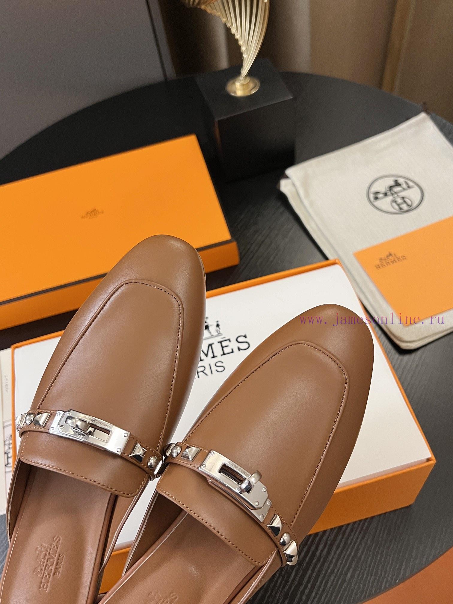 Hermes Classic Kelly Muller Half Drag With A Custom-made Calf Leather Upper And Sheepskin Insol jltxjf6s - Image 9
