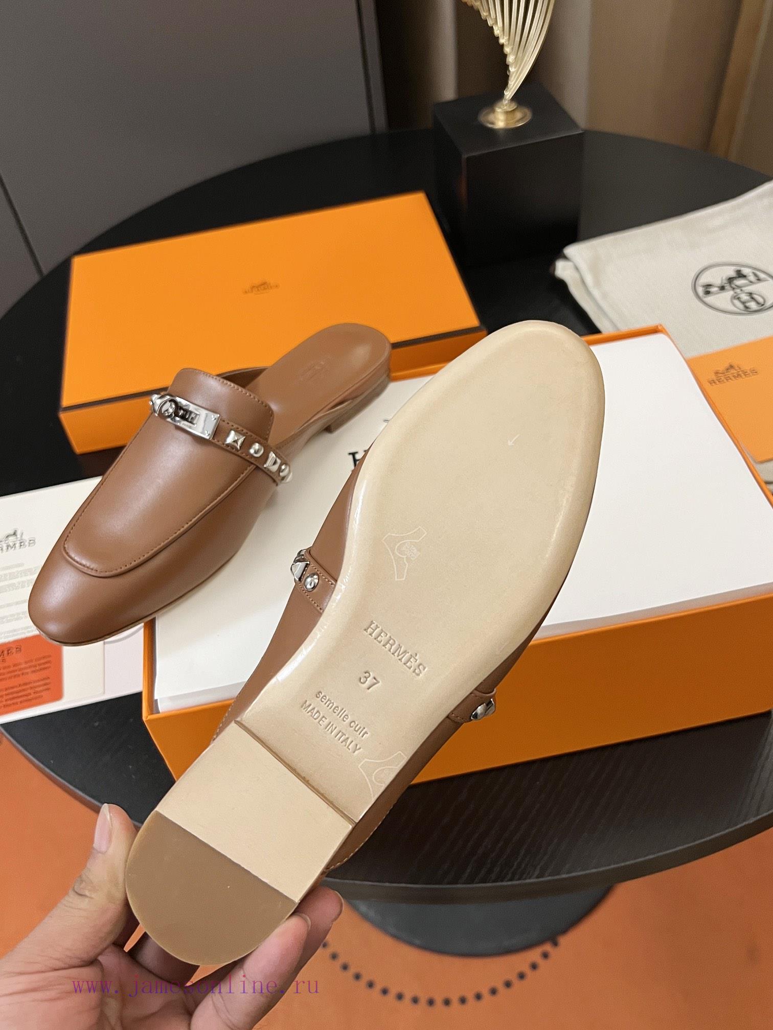 Hermes Classic Kelly Muller Half Drag With A Custom-made Calf Leather Upper And Sheepskin Insol jltxjf6s - Image 19