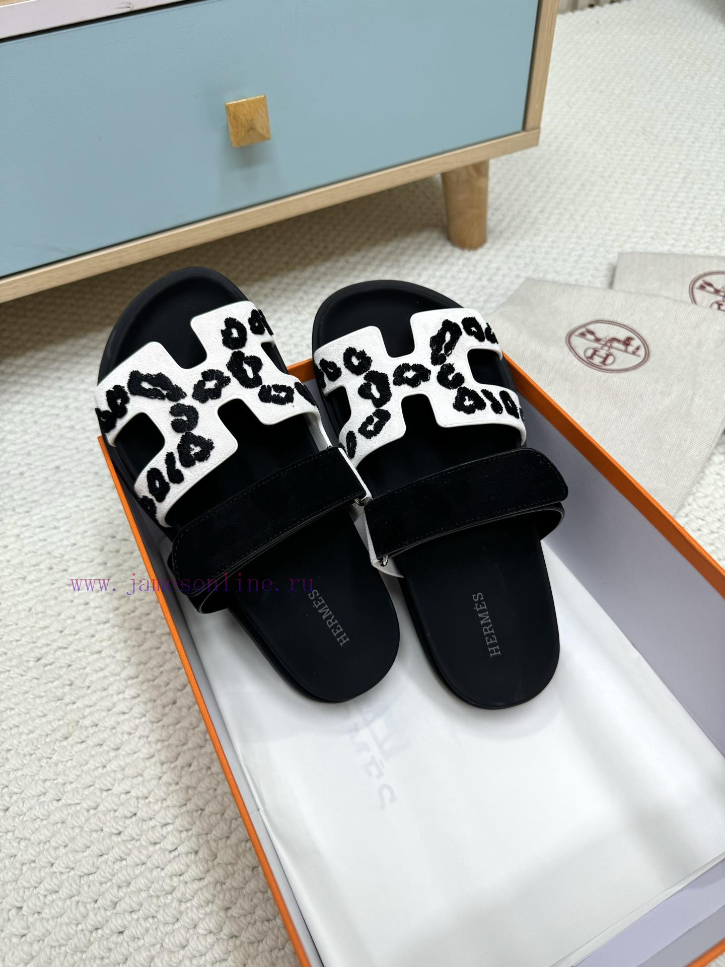 Couple's Second Uncle Panther Leopard Pattern New Color Toe ClipFloating Line 3D TechnologyHerm mk8w6u6g - Image 3