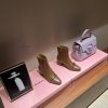 Salvatore Ferragamo/Ferragamo Autumn And Winter New Pointed Side Zipper Thick Heel Short BootsS k29l8iam