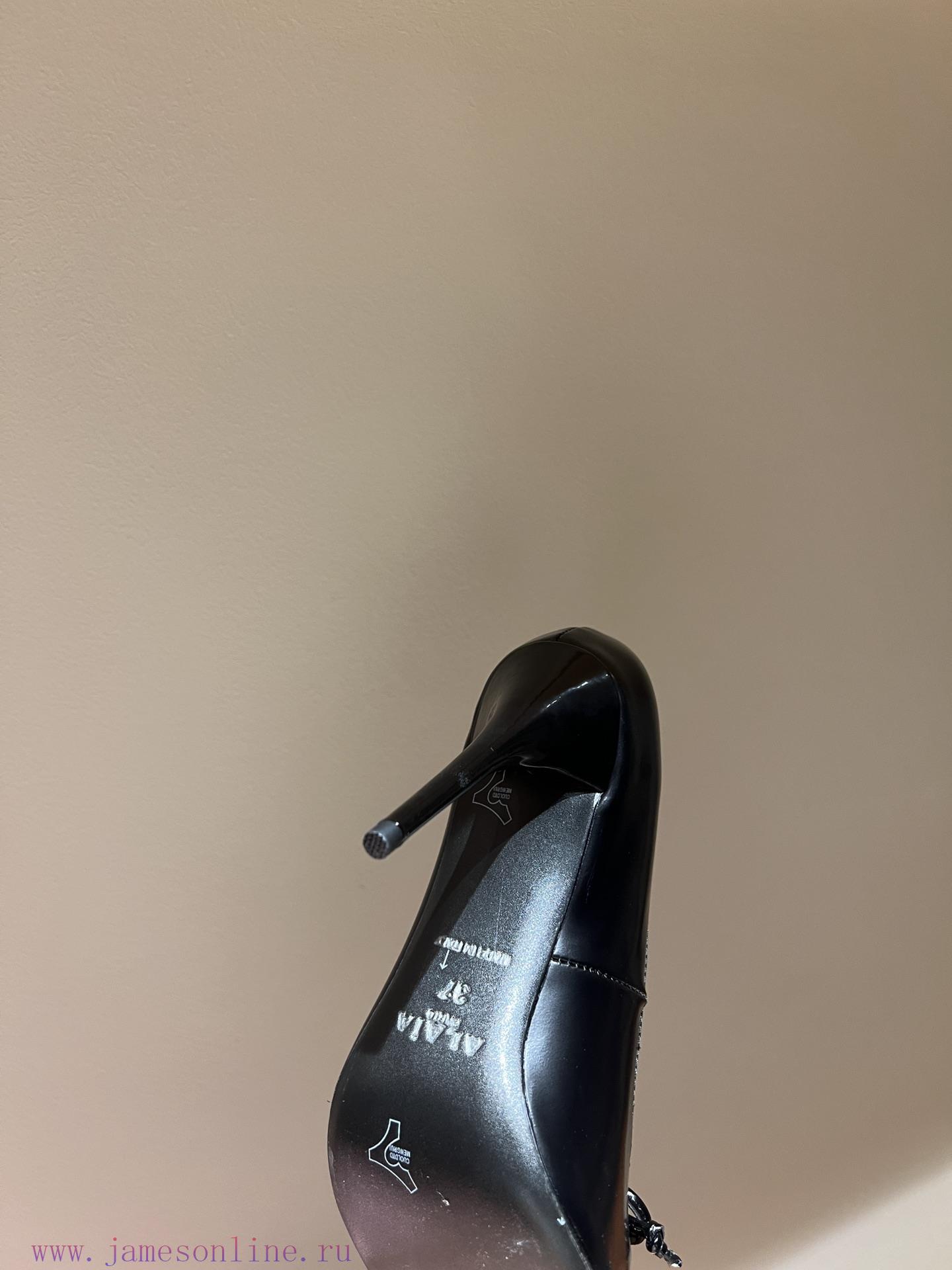 ALAIA24 Spring/Summer New Round Headed Straw High Heels Thanks ToHe Has A Background In Sculptu 02p3mlk0 - Image 8
