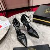 Hollow Sandals️It Features A Delicate Pointed Design And Is Entirely Made Of Black Suede Calf L v46m0k7o