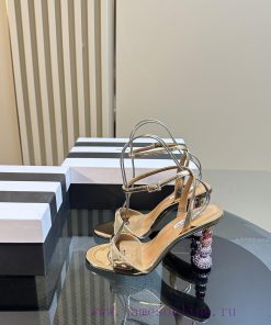 Customizable Without Labels2024 New AQUAZZURA PineappleWater Diamond Gourd And Decorative High 7128sp67