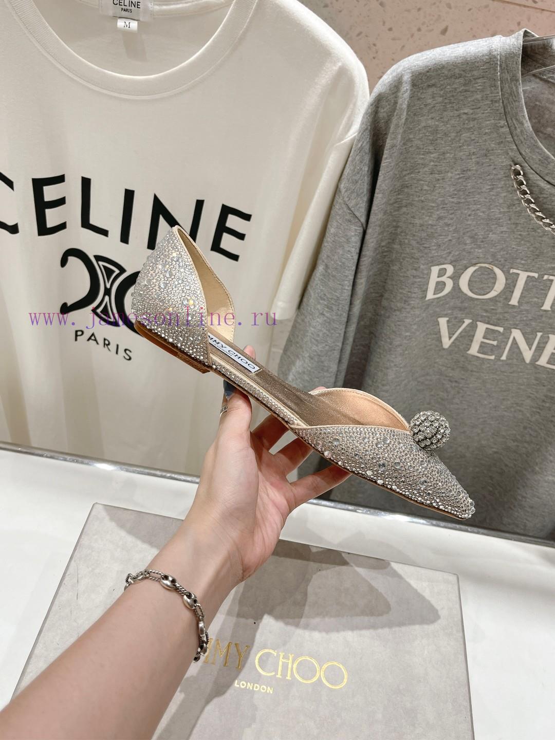 Jimmy CHO Hollow JC/Jimmy Zhou 2024 Summer New Style Simple Pointed Flat Shoes Single ShoesOrig 3jy0l3k9 - Image 15