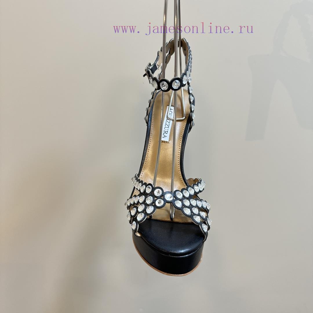 The Aquazzura 2024 Classic High-heeled Waterproof Platform Rhinestone Sandals Are Truly Beautif tem4ey5d - Image 18