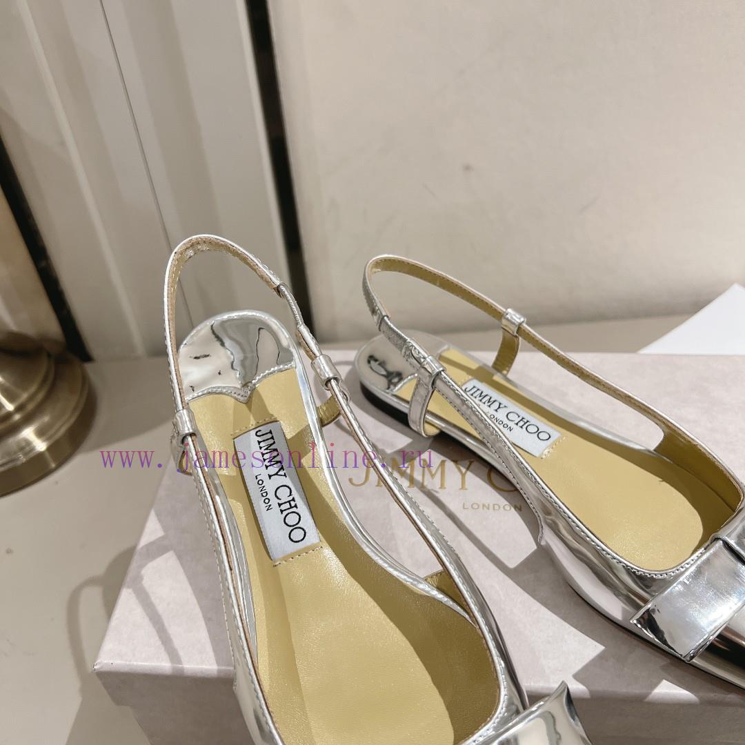Jimmy Choo 2024 Spring/Autumn ADALEE Bow Leaky Heel Sandals Sling Back Strap Design Fashionable qym32b6b - Image 17