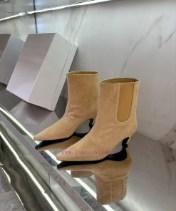 IMMiu Miu 24 New Beautiful Small Square Toe Short Boots 🤩 A Niche Fashion Brand Simple And Fash xsncmbu9