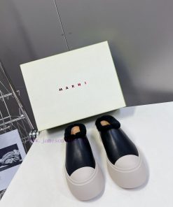 MARNI Classic Thick Bottom Big Head Mary Jane Wool Inner Doll Shoes - Big Head Super Cute Velcr koviw4uw