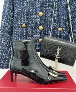 Roger Vivier | RV Classic Autumn/WinterHigh Heeled Square Buckle Short Boots SeriesThe Shoe Upp wo6fgouk