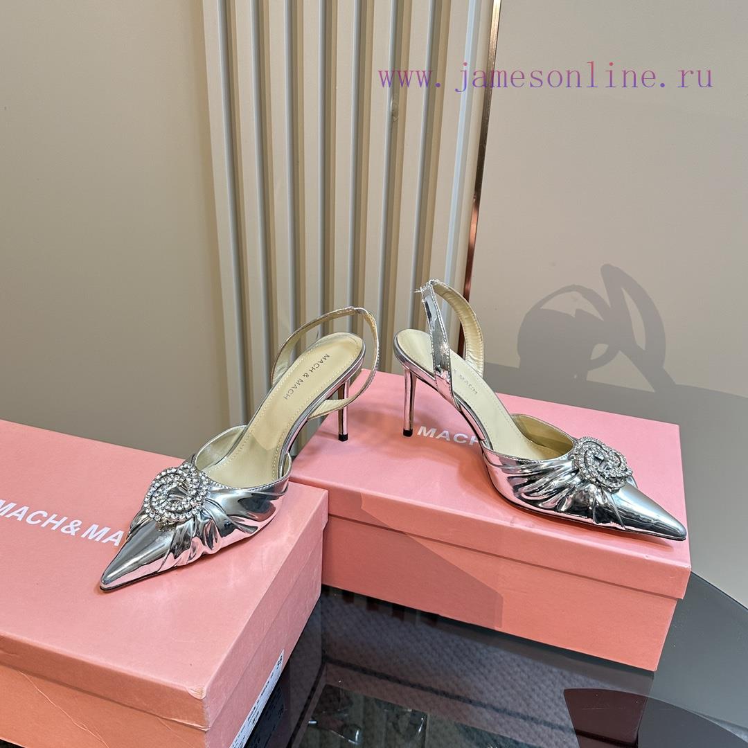Mach&Mach Rhinestone Decorative Pointed High-heeled Hollow SandalsBeautiful Princess Shoes Whic qhrcrk6r - Image 4