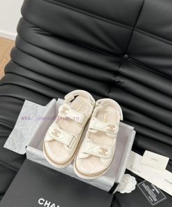 Chanel 24 New Wool Velcro Sandal Series With Foam OutsoleAutumn And Winter Wool SeriesAll Wool 3f4o97jq
