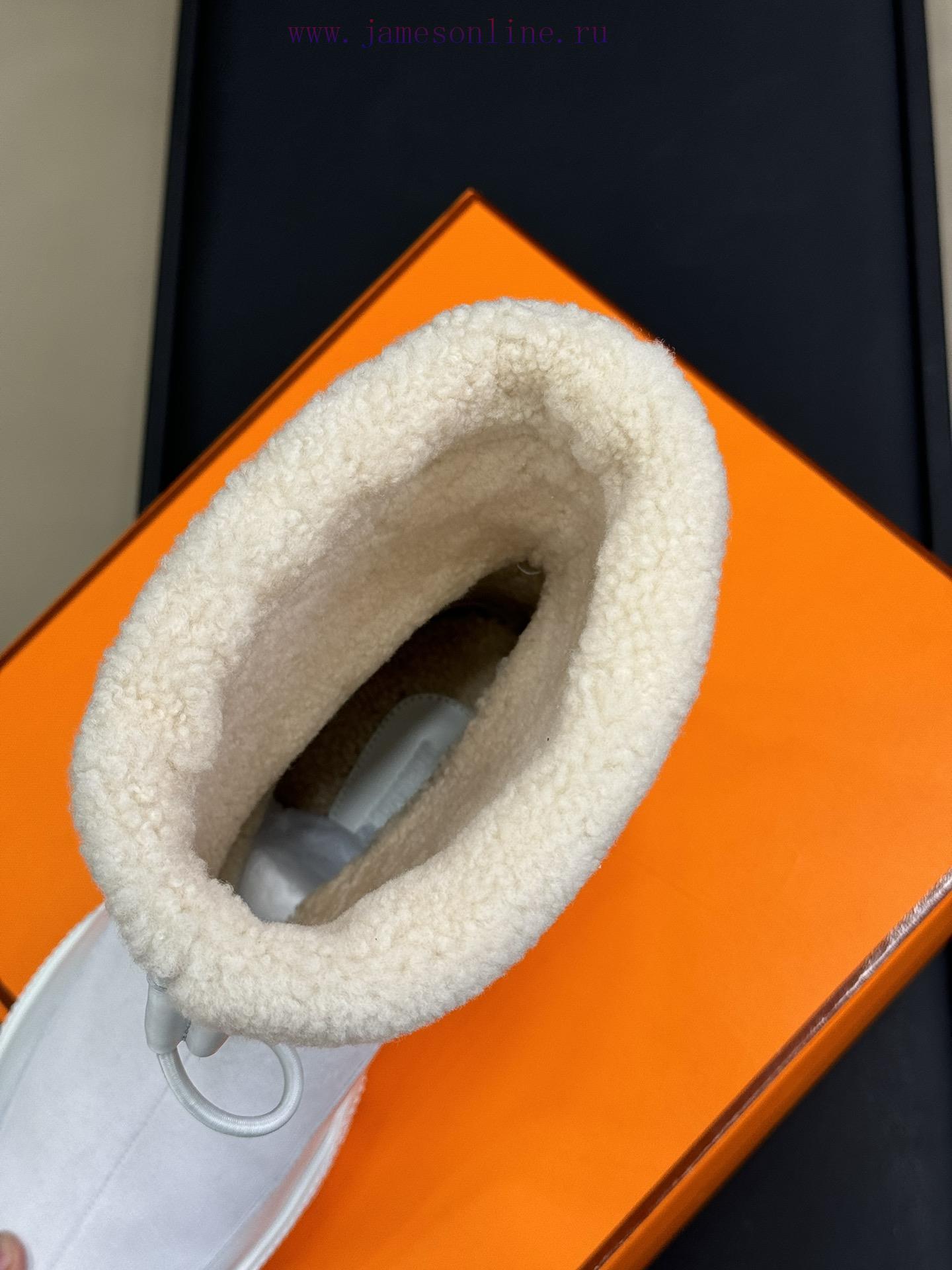 Herme…s Fw24 New Arrival~Hermes 24 Autumn/Winter Snow Boots New ProductThe Foam Material Sole I n7ish7mi - Image 6