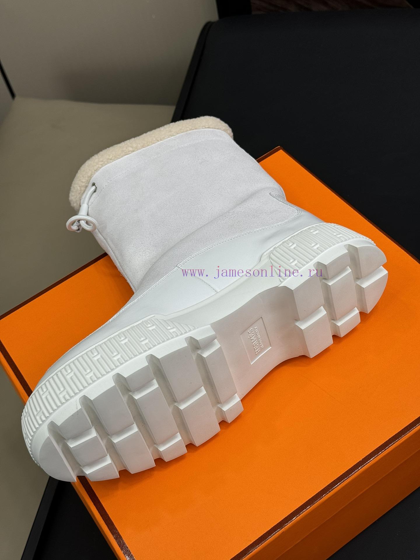 Herme…s Fw24 New Arrival~Hermes 24 Autumn/Winter Snow Boots New ProductThe Foam Material Sole I n7ish7mi - Image 7