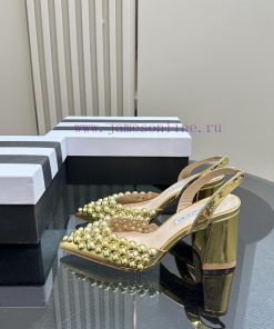 Aquazzura2024 New Sandal Purchasing Quality. These Pointed And Rough High-heeled Hand Beaded De cksu36i1