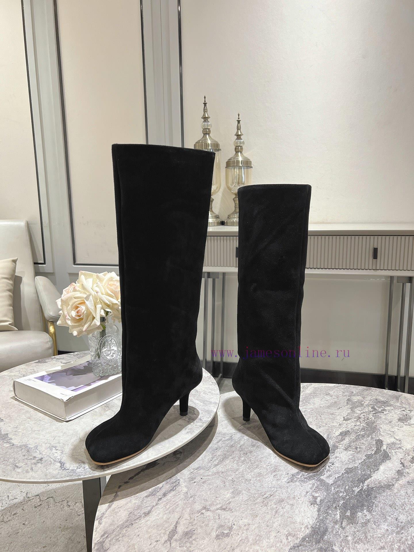 Top TierMM6 24 Early Autumn New High Boots I Really Love ThemCan Suede Boots Really Not Look To ny0d7x0s - Image 7