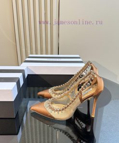 Aquazzura | Golden Pineapple New Product Crystal Diamond Single Shoes__________________________ b6csobpk