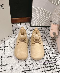 Top QualityLoewe Ss24 New Arrival～Luoyiwei Autumn And Winter New Lace Up Wool Snow BootsThe Big 7iql07e5
