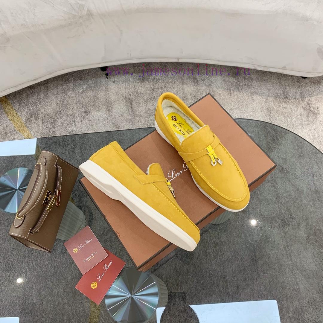 Loro Piana Lambhair Loafers Italy's Top Cashmere Retro Elegant Low-key Luxury Fashion Practical 5dtbjhjy - Image 3