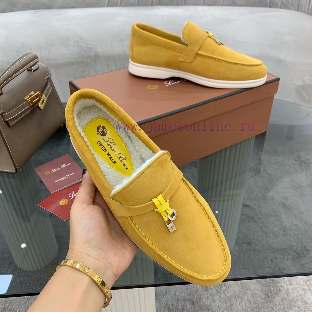 Loro Piana Lambhair Loafers Italy's Top Cashmere Retro Elegant Low-key Luxury Fashion Practical 5dtbjhjy - Image 10