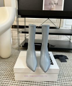 Jil Sander 24ss Autumn And Winter Pointed Low Heel Straight Leg BootsMinimalist Soft Comfortabl 2j6p1ncq