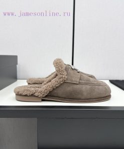 Chanel 24K Autumn And Winter New Furry LoafersTeddy Fur Shoes Are Very ComfortableMaillard Brow 6n7ad6fz