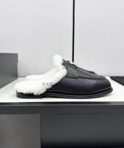 Chanel 24K Autumn And Winter New Furry LoafersTeddy Fur Shoes Are Very ComfortableMaillard Brow q1tceg5y